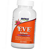 Мультивітамінний комплекс для жінок NOW Foods Eve 180 гельових капсул, фото 9