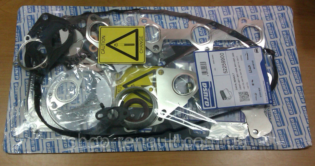 Комплект прокладок 1,5 DCI Logan/Duster/Kangoo/Clio AJUSA, 52259900