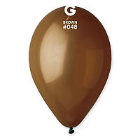 Воздушные шарики коричневые 10"(26см) пастель 1шт Ш-09481