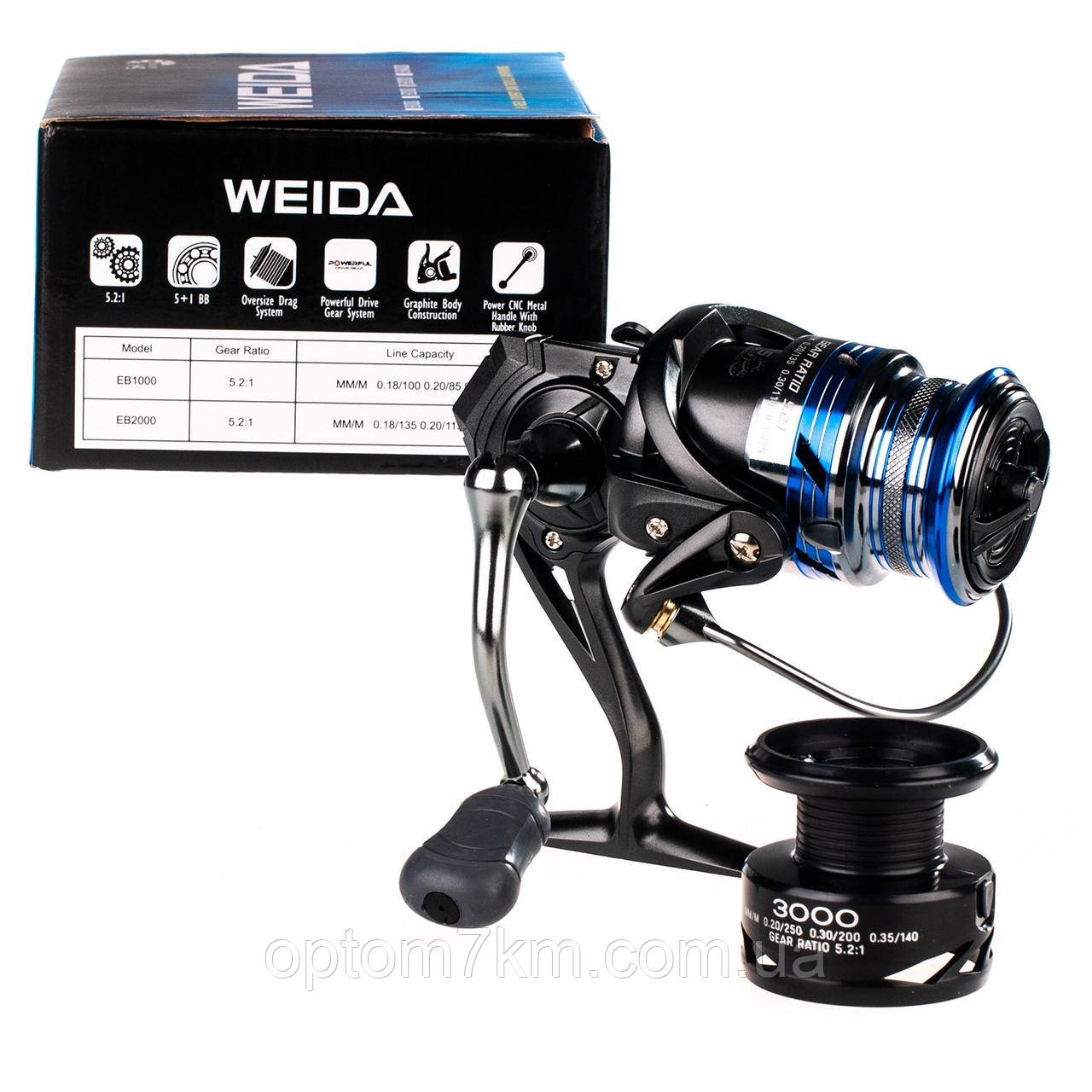 Катушка Weida EB3000 5+1bb