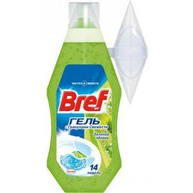 WC-гель з кошиком Bref Зелене яблуко 360 мл.