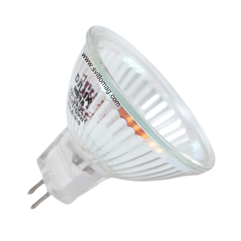 Лампа галогенна з  відбивачем 12v 35w DELUX MR16 GU5.3