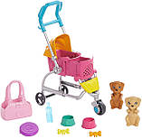 Лялька Барбі Прогулянка зі цуценятами — Barbie Stroll 'n Play Pups Playset with Blonde Doll GHV92 Оригінал, фото 7