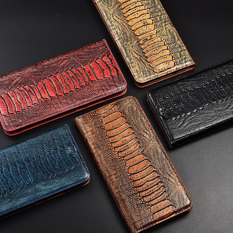 Чохол на Samsung A06 книжка з НАТУРАЛЬНОЇ ПРЕМІУМ ШКІРИ із підставкою протиударний магнітний "REPTILE", фото 1