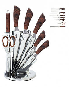 Набір ножів з нержавіючої сталі з сокиркою на підставці Bohmann BH 5068 8 предметів