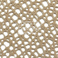 METALLIC ABSTRACT FISH NET Silver on Nude Chrisanne Clover 1м