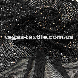 Паєтка на трикотажній основі Чорний