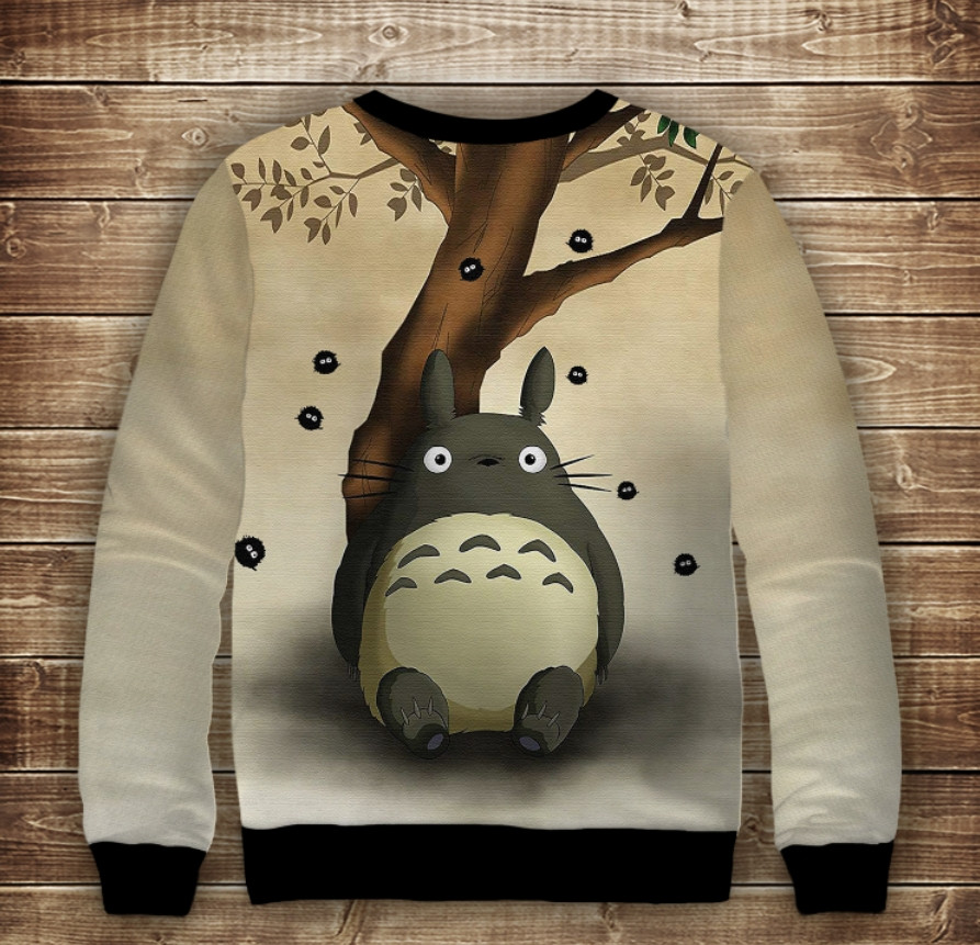 Свитшот 3D FUNNY TOTORO / Тоторо - фото 2 - id-p203398219