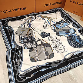 Хустка Louis Vuitton шовкова з ручною підшивкою