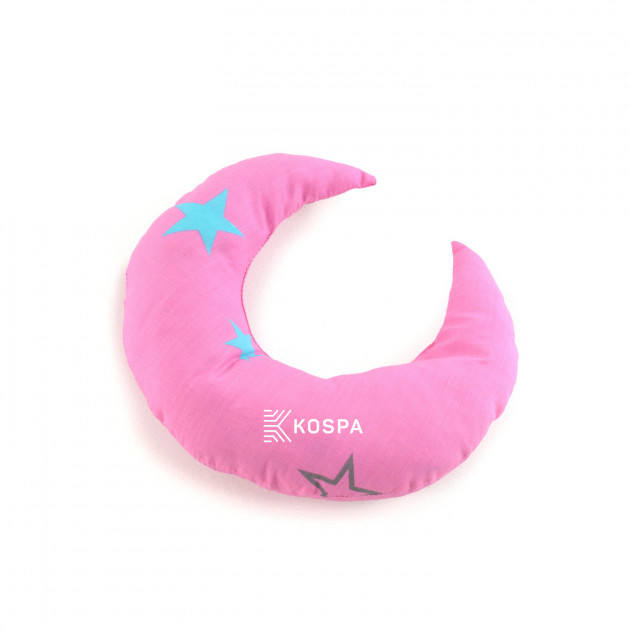 М'яка іграшка-подушка Місяць (Рожева), фото 1