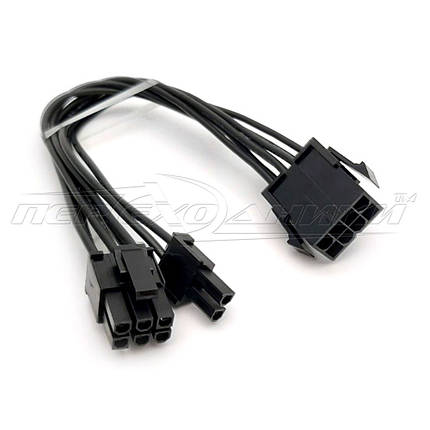 Кабель живлення для відеокарти 6+2 pin to 8 pin, 20 см, фото 2