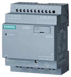 6ED1052-2MD08-0BA0 Логічний модуль Siemens LOGO! 8 LOGO! 12 / 24RCE 12/24 VDC, реле, 8 DI / 4DO