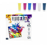 Набір для творчості Fluid ART малювання рідким акрилом Danko Toys, фото 5