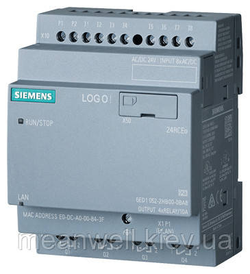 6ED1052-2HB08-0BA2 Логічний модуль Siemens LOGO! 24RCE 24 VDC, реле, 8 DI / 4DO, фото 1