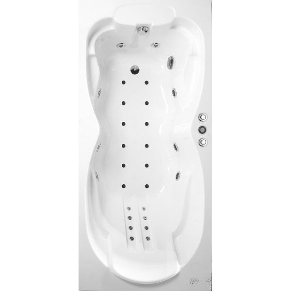 Гідромасажна ванна Ravak Viola Pro VP0001 (покриття - хром), 1800х850х470 мм