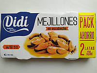 Мідії в маринаді Mejillones Didi (2х120г) 240г Іспанія