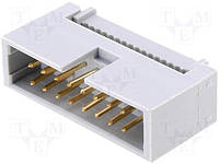 AWHP-16B Plug; IDC; male; PIN:16; IDC; for ribbon cable; 1.27mm; gold plated