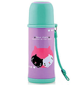 Термос дитячий з нержавіючої сталі Кошенята 360 мл Fissman 9691 - MegaLavka