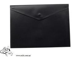 Папка-конверт на кнопке А4 BuroMax матовый пластик черная BM.3925-01 ...