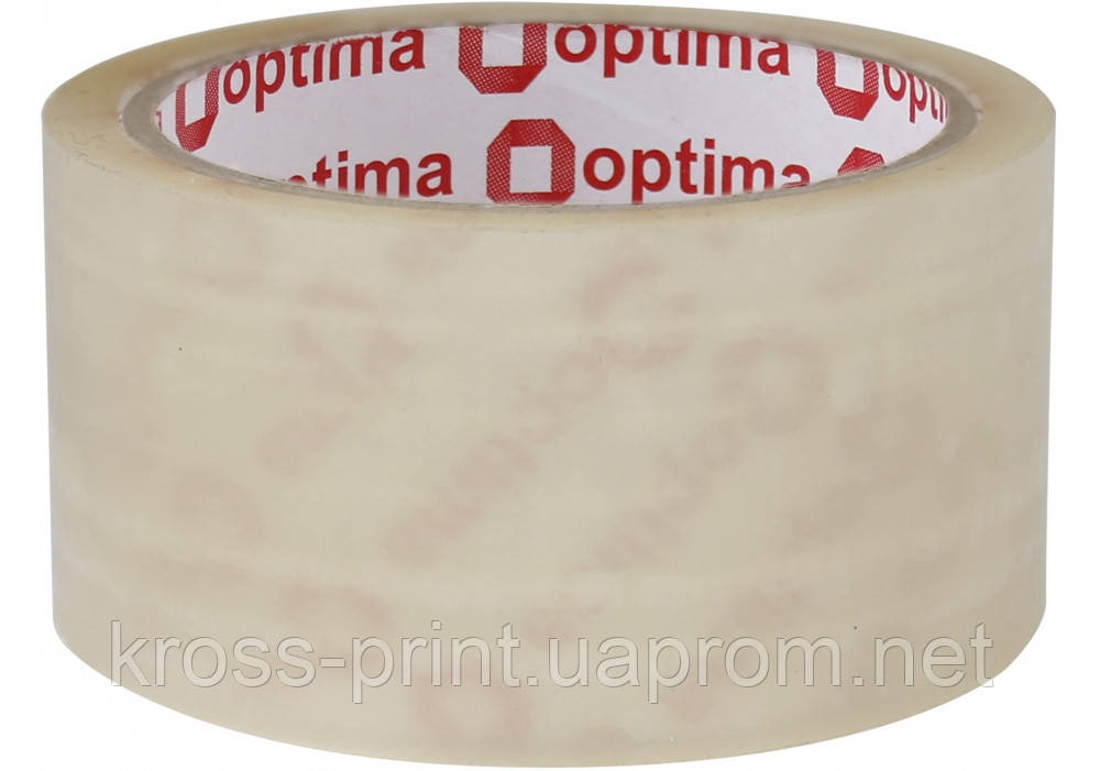 Стрічка клейка пакувальна (скотч) Optima Extra, прозора, 48 мм*35 м