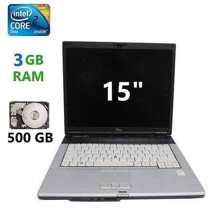 Fujitsu LifeBook E8310 / 15" (1440x1050) TFT / Intel Core 2 Duo T7300 (2 ядра по 2.0 GHz) / 4 GB DDR2 / 500 GB, фото 2