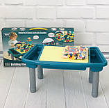 Столик 3 в 1 (для збирання конструктора, малювання, пісочниця) арт. 7702, фото 2