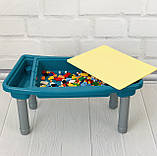 Столик 3 в 1 (для збирання конструктора, малювання, пісочниця) арт. 7702, фото 4