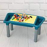 Столик 3 в 1 (для збирання конструктора, малювання, пісочниця) арт. 7702, фото 5