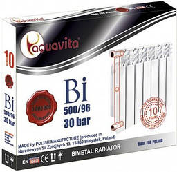 Радіатор біметалічний Aquavita 500х96 D7 30 бар