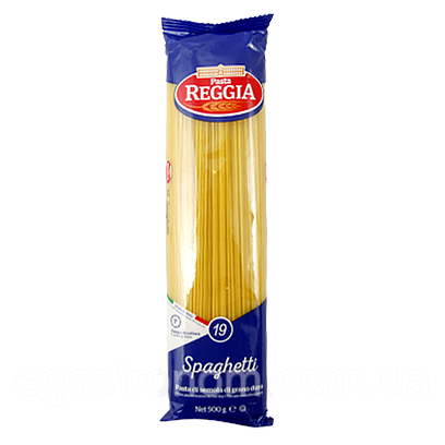 Спагетті Реджія №19 Reggia spaghetti 500g 24шт/ящ (Код: 00-00004753)