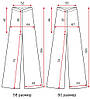 Літні жіночі штани Клеш на гумці великих розмірів/вільні штани для жінок/жінні штани батал, фото 3
