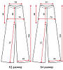 Літні жіночі штани Клеш на гумці великих розмірів/вільні штани для жінок/жінні штани батал, фото 4