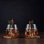 Набір склянок для віскі 4шт Mirage 385мл Nude Glass, фото 4