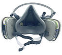 Респіратор 3M 6200 + фільтри 6059 ABEK1 | Захист від газів, парів, аміаку та хімікатів, фото 2