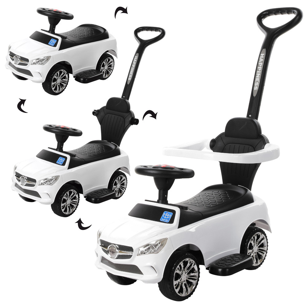 Дитяча машинка толокар-каталка біла BAMBI M 3503C-1