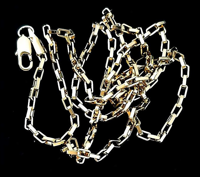 Ланцюжок Аthena. Сталь. Позолота 18К із лимонним відтінком. Довжина: 50 см. Товщина: 2,3 мм. Плетіння: якірне