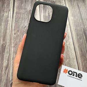 Чохол для Xiaomi Mi 11 матовий однотонний чохол на телефон сяомі мі 11 чорний TPB