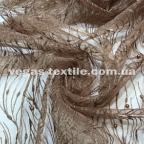 Сітка з перловим Золотистим перловим