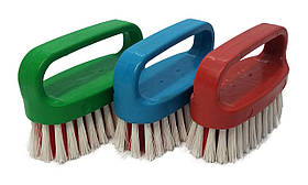 Щітка для рук жорстка на пластиковій колодці 8*3.5 см (ворс 2.5 см, 6 рядів) (ПП КВВ)