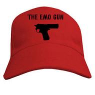 Бейсболка червоного кольору бавовняна принт The Gun EMO