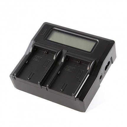 Зарядний пристрій Alitek LCD Dual для двох акумуляторів Canon LP-E6, фото 1
