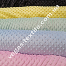 Плюш Мінки (Minky) пухирці Коричневий, фото 3