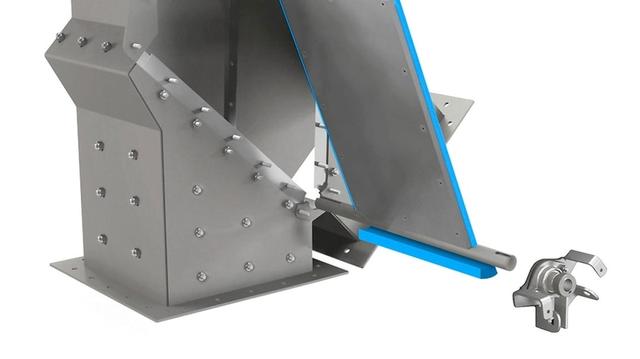 Дивертор Titan Lined Diverter для завантаження сипких матеріалів Перемикач потоку Titan Lined Diverter абразивних матеріалів