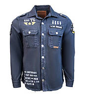 Оригинальная рубашка Top Gun Military Shirt TGR1801 (синяя)