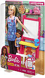 УЦІНКА! Лялька Барбі рисунок Я можу бути Barbie Art Teacher Playset with Blonde Doll GJM29, фото 6