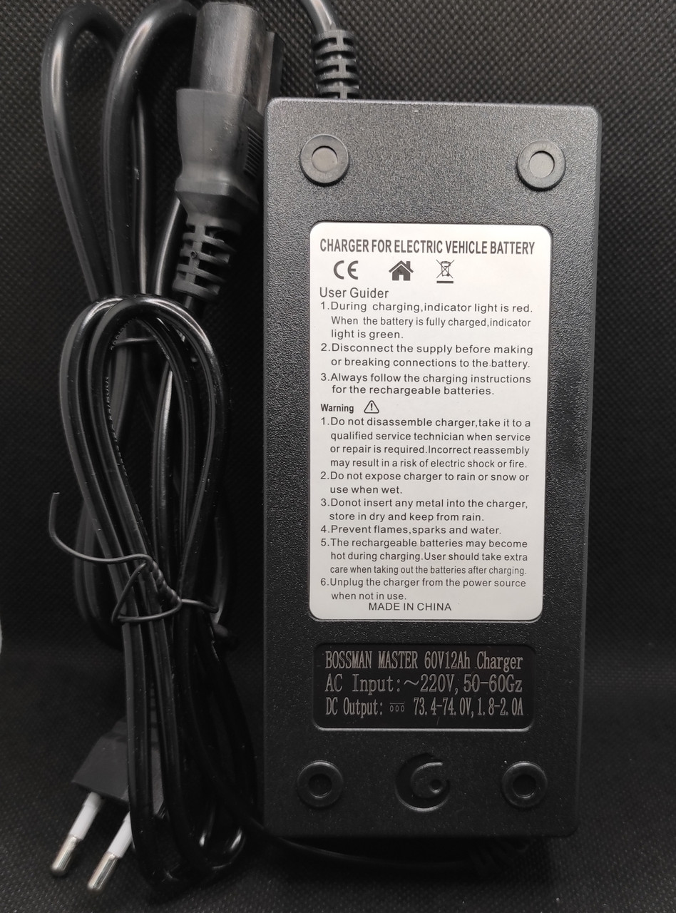 Зарядний пристрій Bossman 60V (5*12v) 1,6-1,8 А