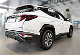 Захисна накладка на задній бампер для Hyundai Tucson NX4 2020+ /нерж.сталь/, фото 8