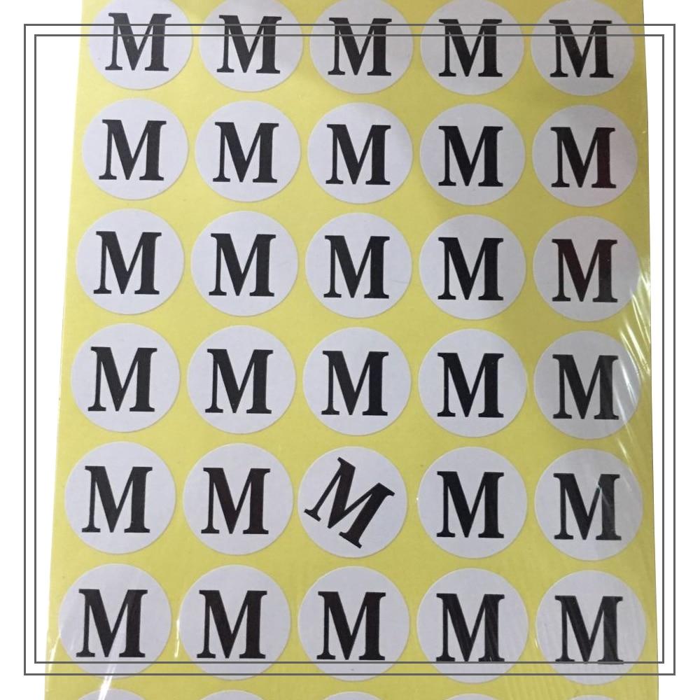 Размерники, бумажные наклейки (XS, S, M, L, XL, 2XL, 3XL, 4XL, 5XL), диаметр 13 мм - фото 3 - id-p1383541909