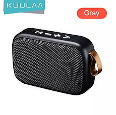 Бездротова Bluetooth-колонка Kuulaa з підтримкою FM-радіо, USB, microSD карт Black, фото 2