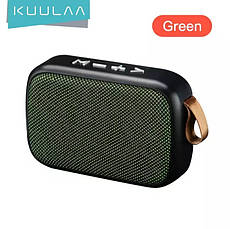 Бездротова Bluetooth-колонка Kuulaa з підтримкою FM-радіо, USB, microSD карт Black, фото 3